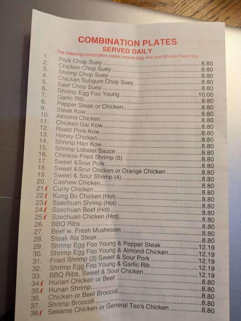 Kwong Tung Inn menu 2