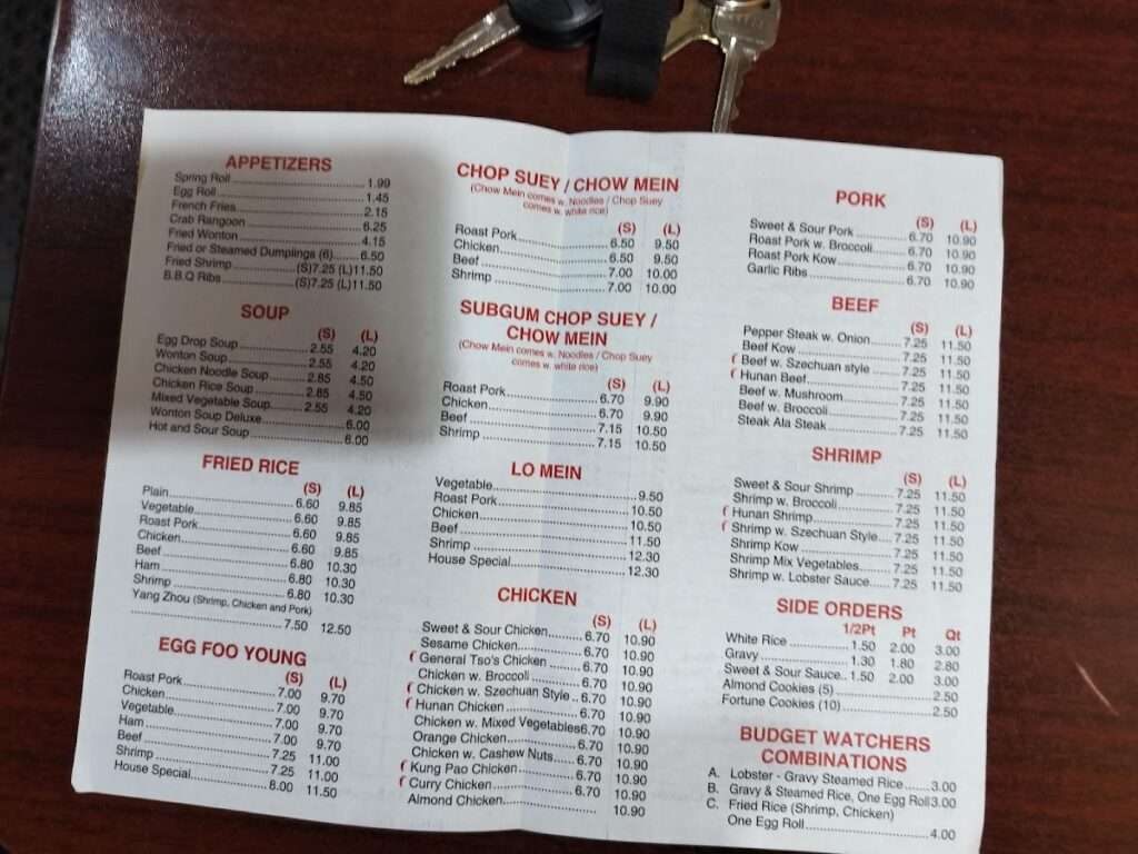 Kwong Tung Inn menu 4