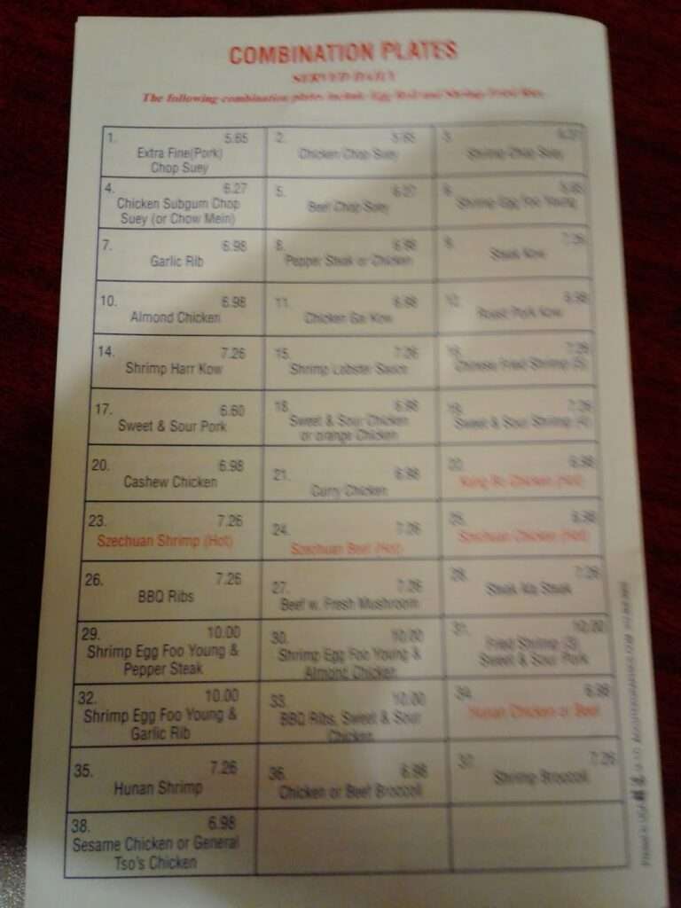 Kwong Tung Inn menu 5