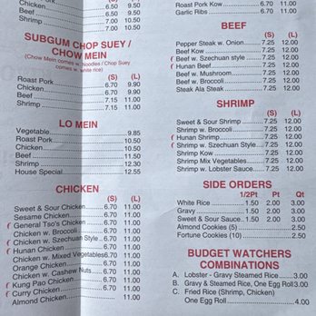 Kwong Tung Inn menu 1